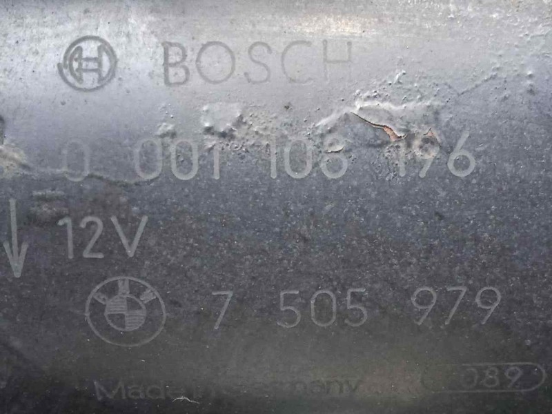 Recambio de motor arranque para bmw serie 3 berlina (e46) 2.0 16v referencia OEM IAM 0001108196-7505979  