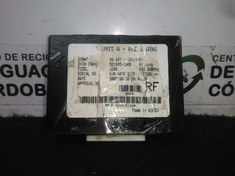 Recambio de centralita inmovilizador para chevrolet lacetti 2.0 diesel cat referencia OEM IAM 96407681-5218051000  