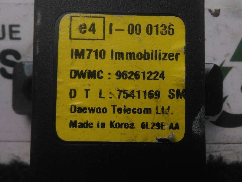 Recambio de centralita inmovilizador para daewoo tacuma 1.8 referencia OEM IAM 96261224-7541169SM  
