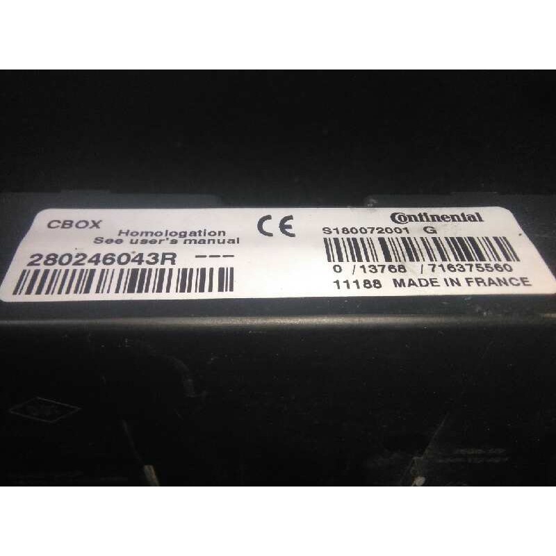 Recambio de modulo electronico para renault laguna iii 2.0 dci diesel cat referencia OEM IAM S180072001G-280246043R  