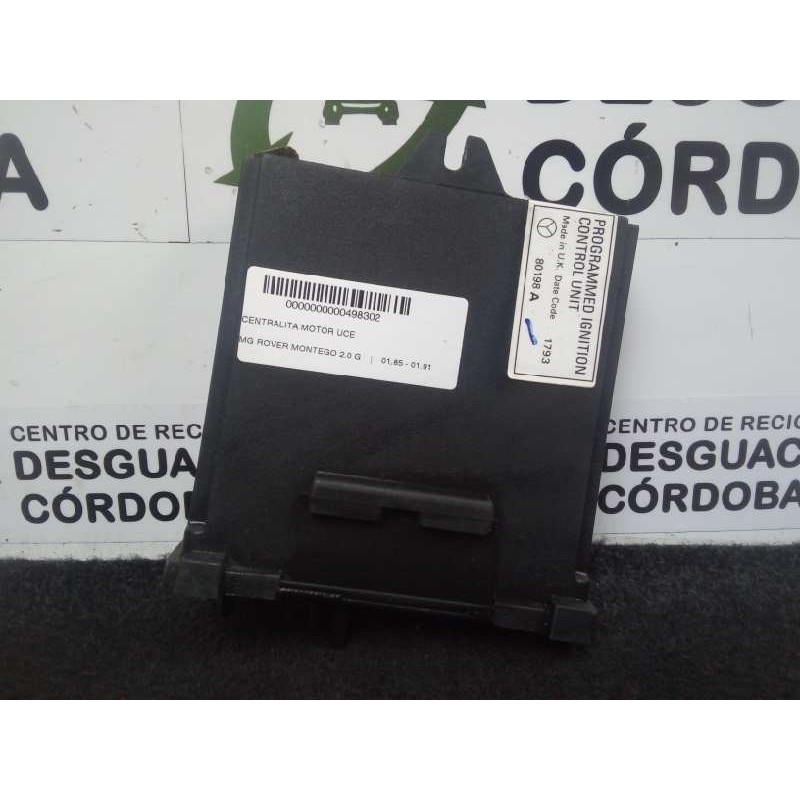 Recambio de centralita motor uce para mg montego 2.0 g referencia OEM IAM 80198A-NNN10016  