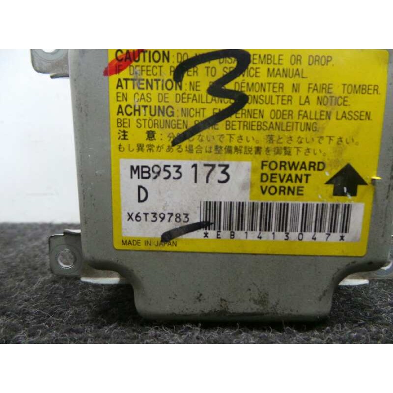 Recambio de centralita airbag para mitsubishi colt (cj0) 1.6 cat referencia OEM IAM MB953173-X6T39783  
