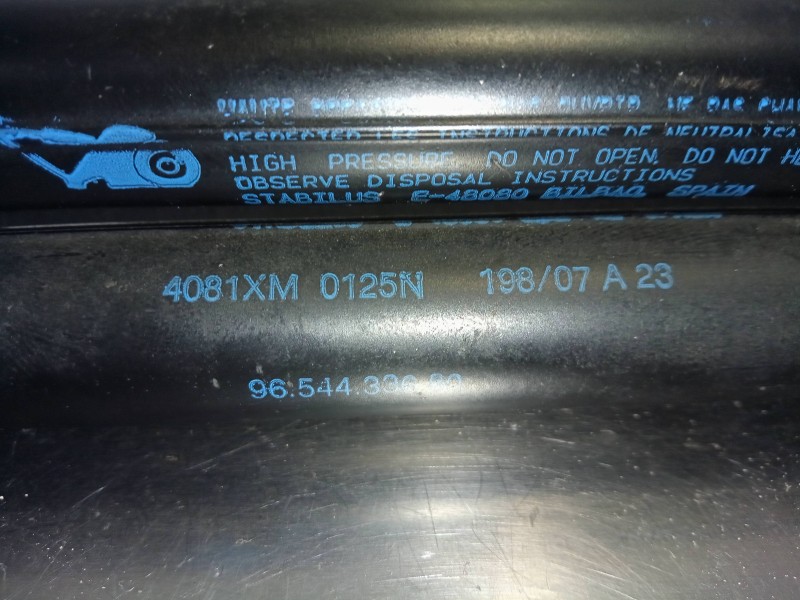 Recambio de amortiguadores maletero / porton para citroën c4 picasso 1.6 16v hdi fap referencia OEM IAM 9654433580 595N 