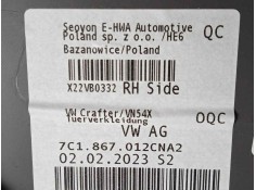 Recambio de guarnecido puerta delantera derecha para man tge kasten (uy) 2.0 tdi referencia OEM IAM 7C0867104-7C0867104A   2
