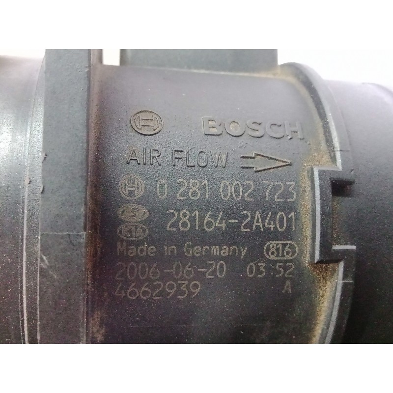 Recambio de caudalimetro para kia cerato referencia OEM IAM 0281002723  281642A401