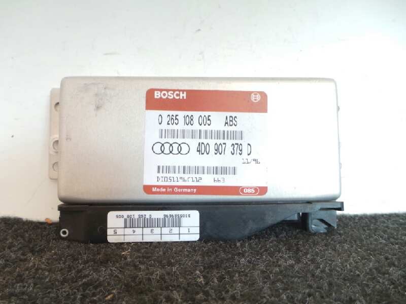 Recambio de centralita abs para audi a4 berlina (b5) 1.8 20v referencia OEM IAM 0265108005ABS-4D0907379D  BOSCH
