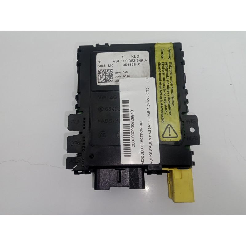 Recambio de modulo electronico para volkswagen passat berlina (3c2) 2.0 tdi referencia OEM IAM 3C0953549A  