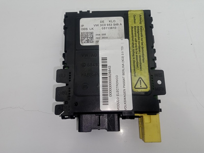 Recambio de modulo electronico para volkswagen passat berlina (3c2) 2.0 tdi referencia OEM IAM 3C0953549A  