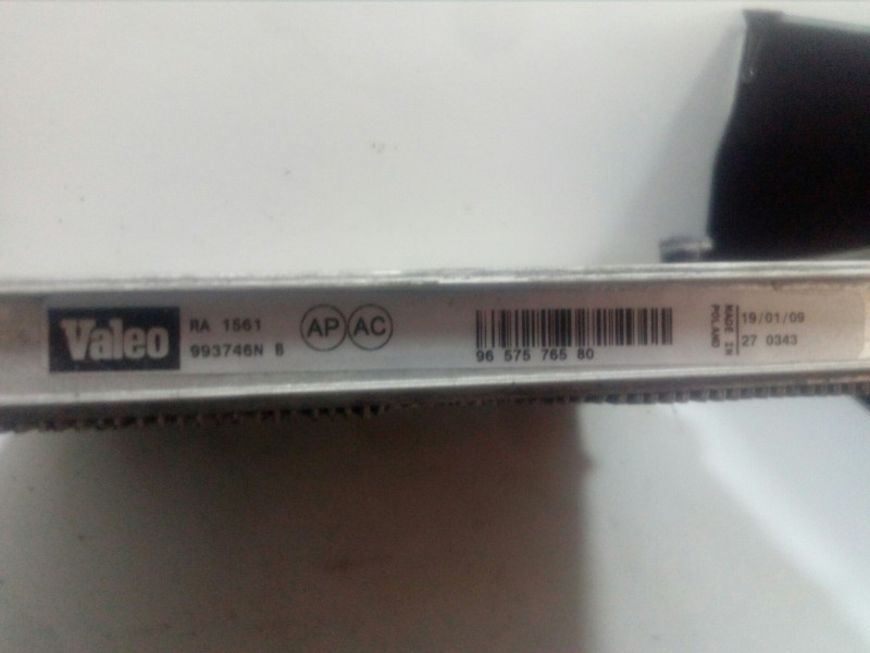 Recambio de radiador agua para citroën c4 berlina 1.6 16v referencia OEM IAM 9657576580  