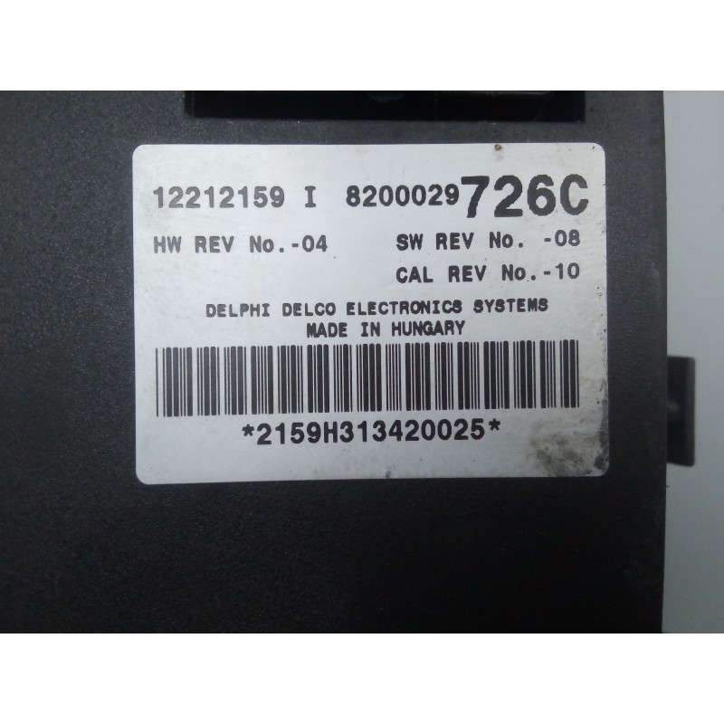 Recambio de modulo electronico para renault espace iv (jk0) authentique referencia OEM IAM 8200029726C-12212159  