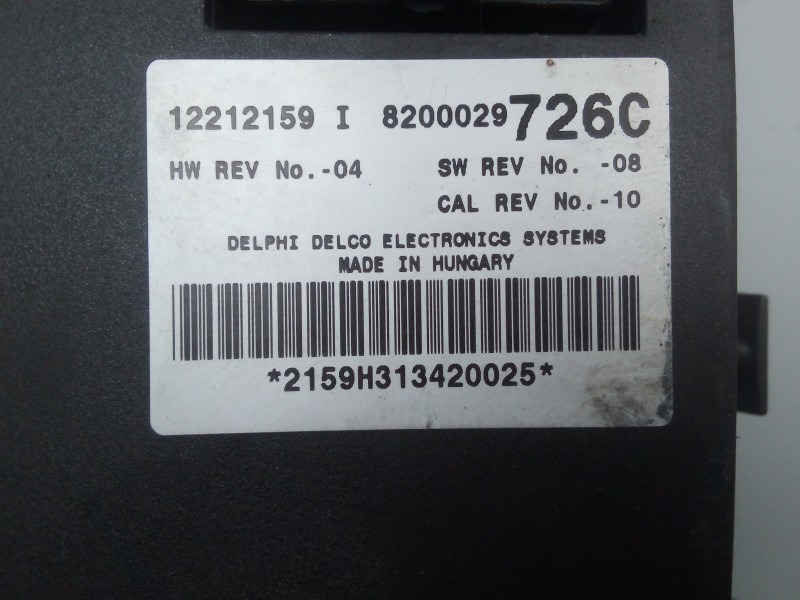 Recambio de modulo electronico para renault espace iv (jk0) authentique referencia OEM IAM 8200029726C-12212159  