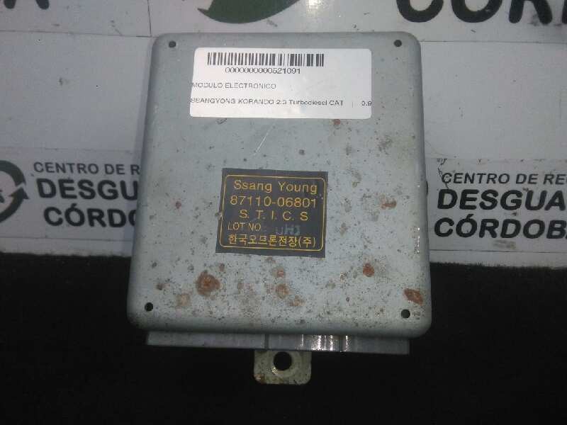 Recambio de modulo electronico para ssangyong korando 2.3 turbodiesel cat referencia OEM IAM 8711006801  
