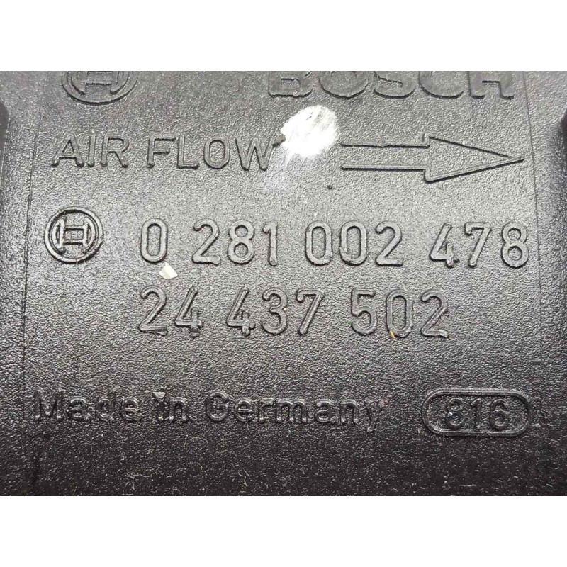 Recambio de caudalimetro para opel zafira a 2.0 dti referencia OEM IAM 0281002478-24437502 5.PINES BOSCH