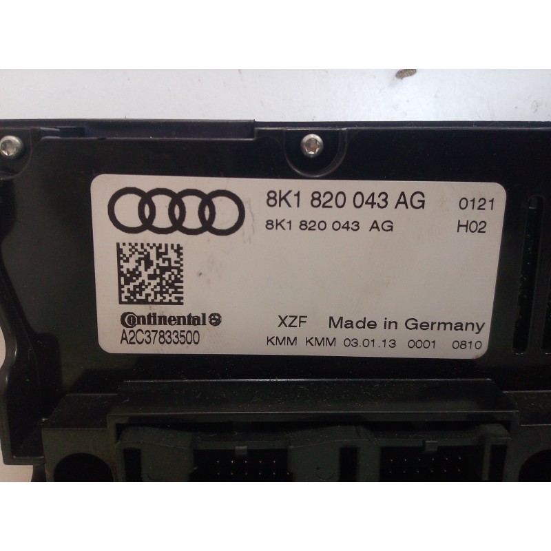Recambio de mando climatizador para audi a5 coupe (8t) 2.0 tdi referencia OEM IAM 8K1820043AG-8K1820043AG-A2C37833500  