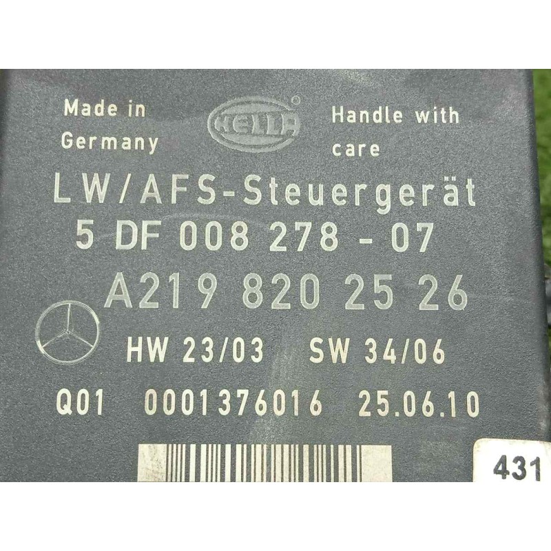 Recambio de centralita luces para mercedes-benz clase m (w164) 3.0 cdi cat referencia OEM IAM A2198202526  