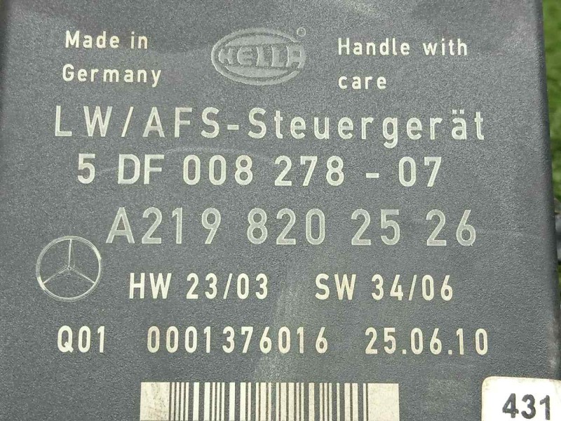 Recambio de centralita luces para mercedes-benz clase m (w164) 3.0 cdi cat referencia OEM IAM A2198202526  