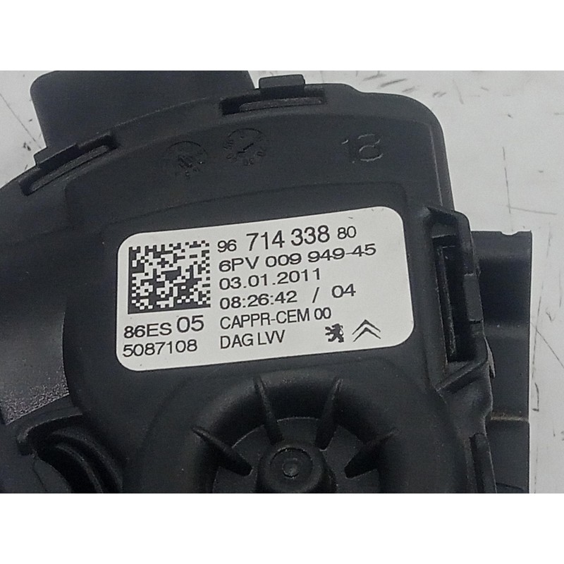 Recambio de potenciometro pedal para citroën ds3 1.6 16v referencia OEM IAM 9671433880-6PV00994945 6.PINES 