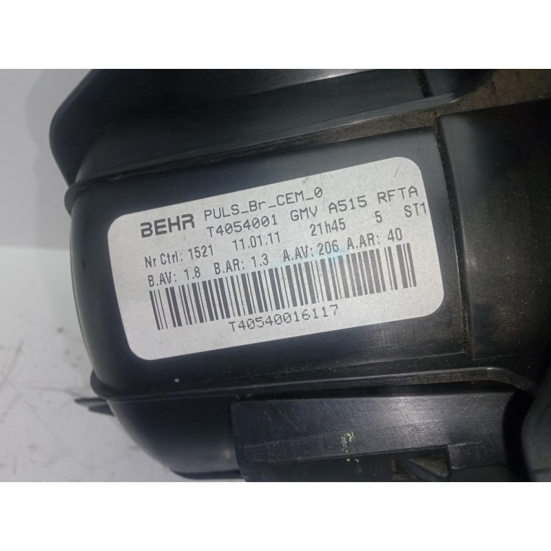 Recambio de motor calefaccion para citroën ds3 1.6 16v referencia OEM IAM T4054001 2.PINES 