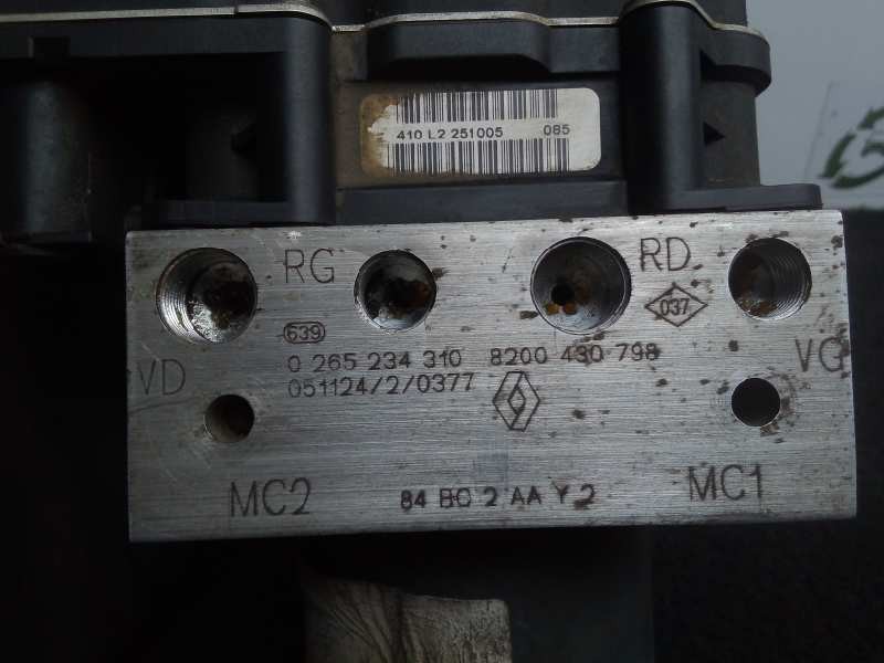 Recambio de abs para renault scenic ii 1.9 dci diesel referencia OEM IAM 0265234310-8200430798-0265950300 BOSCH 