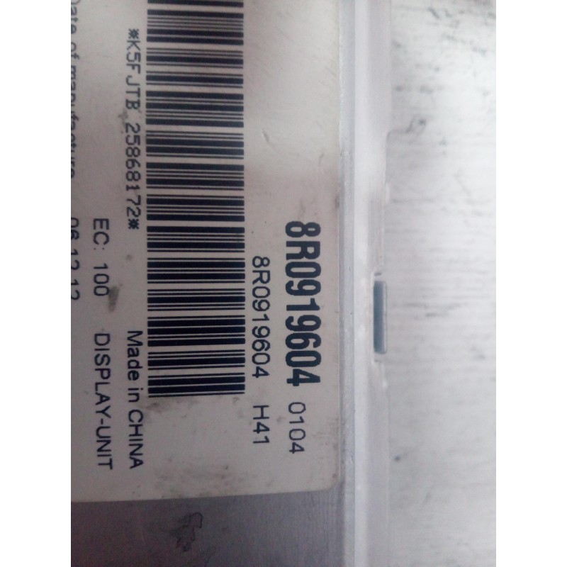 Recambio de pantalla multifuncion para audi a5 coupe (8t) 2.0 tdi referencia OEM IAM 8R0919604  