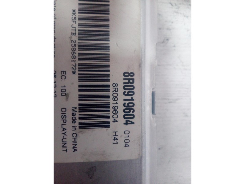 Recambio de pantalla multifuncion para audi a5 coupe (8t) 2.0 tdi referencia OEM IAM 8R0919604  