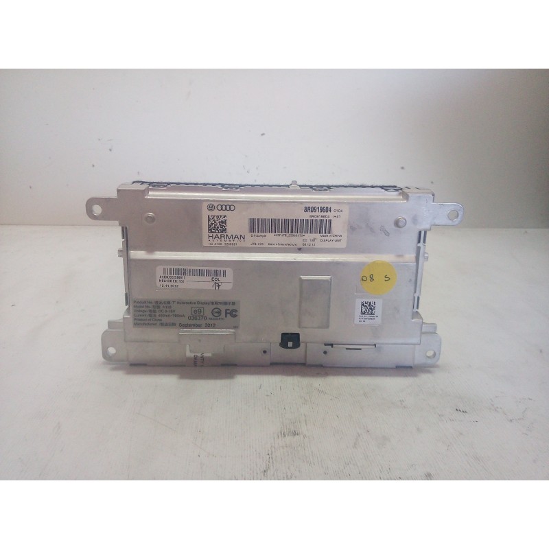 Recambio de pantalla multifuncion para audi a5 coupe (8t) 2.0 tdi referencia OEM IAM 8R0919604  