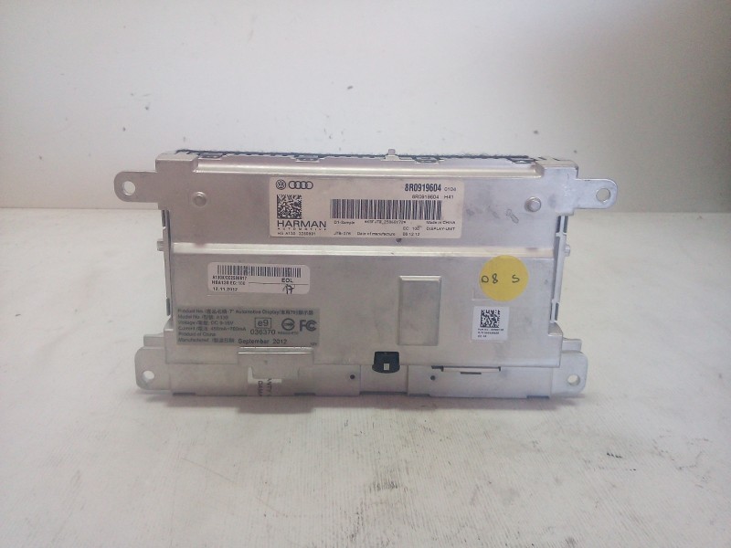 Recambio de pantalla multifuncion para audi a5 coupe (8t) 2.0 tdi referencia OEM IAM 8R0919604  