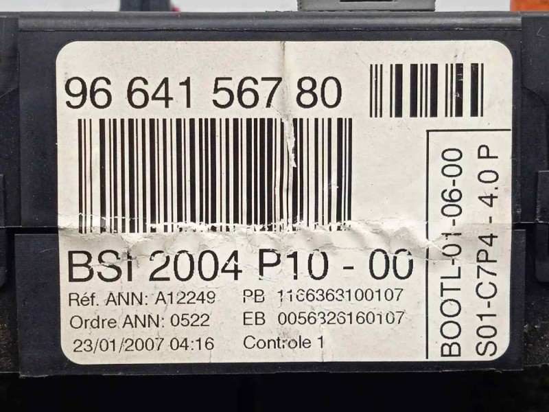 Recambio de centralita check control para citroën c2 1.4 referencia OEM IAM 9664156780-BSI2004P1000 BSI2004P1000 VALEO