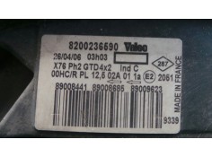 Recambio de faro izquierdo para renault kangoo (f/kc0) 1.5 dci diesel referencia OEM IAM 8200236590 03-07 - BLANCO FONDO.CROMO 2