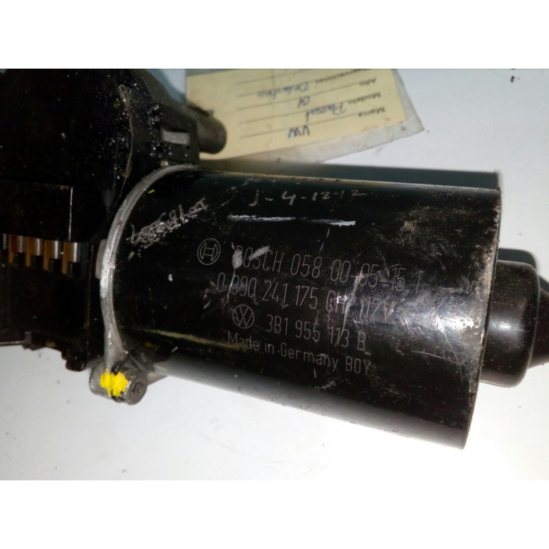 Recambio de motor limpia delantero para volkswagen passat berlina (3b3) referencia OEM IAM 3B1955113B BOSCH 4 PINES