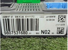 Recambio de centralita check control para peugeot 208 1.4 hdi fap referencia OEM IAM 9807531680-BSIN02 BSIN02  2