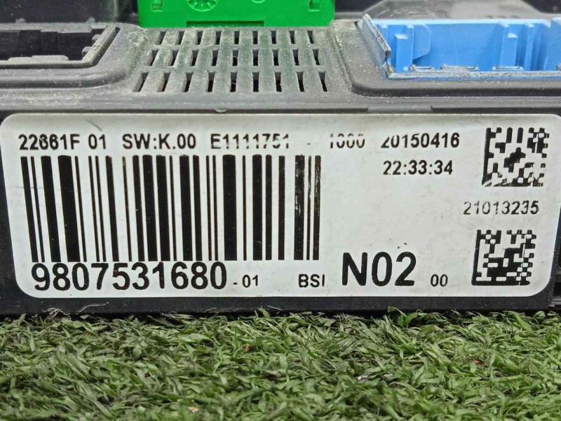 Recambio de centralita check control para peugeot 208 1.4 hdi fap referencia OEM IAM 9807531680-BSIN02 BSIN02 
