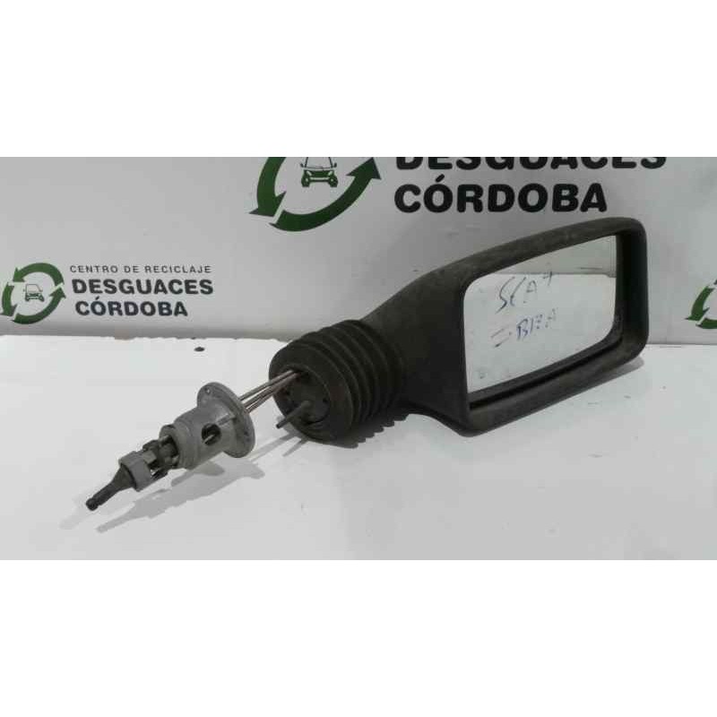 Recambio de retrovisor derecho para seat ibiza 1.2 referencia OEM IAM  84-93 - MANUAL NEGRO PLASTICO