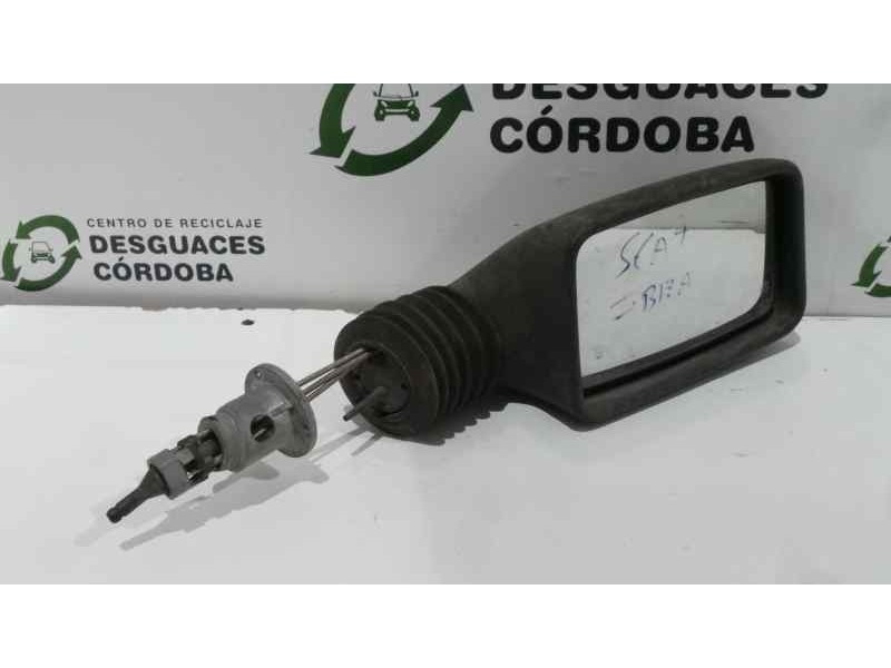 Recambio de retrovisor derecho para seat ibiza 1.2 referencia OEM IAM  84-93 - MANUAL NEGRO PLASTICO