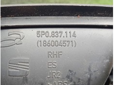 Recambio de maneta interior delantera derecha para seat leon (1p1) 1.9 tdi referencia OEM IAM 5P0837114-186004571  CROMADA - CON 2
