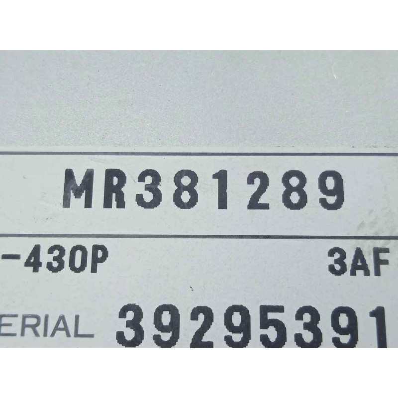 Recambio de pantalla multifuncion para mitsubishi space star (dg0) 1.3 cat referencia OEM IAM MR381289-39295391D  