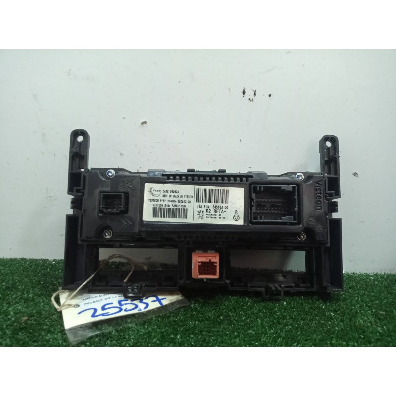 Recambio de mando climatizador para peugeot 407 1.6 hdi referencia OEM IAM 6451QJ00-VP4PUH18C612GB-FJBB016CB4  