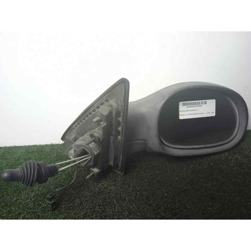 Recambio de retrovisor derecho para renault laguna (b56) 2.2 diesel referencia OEM IAM  MANUAL NEGRO.PLASTICO