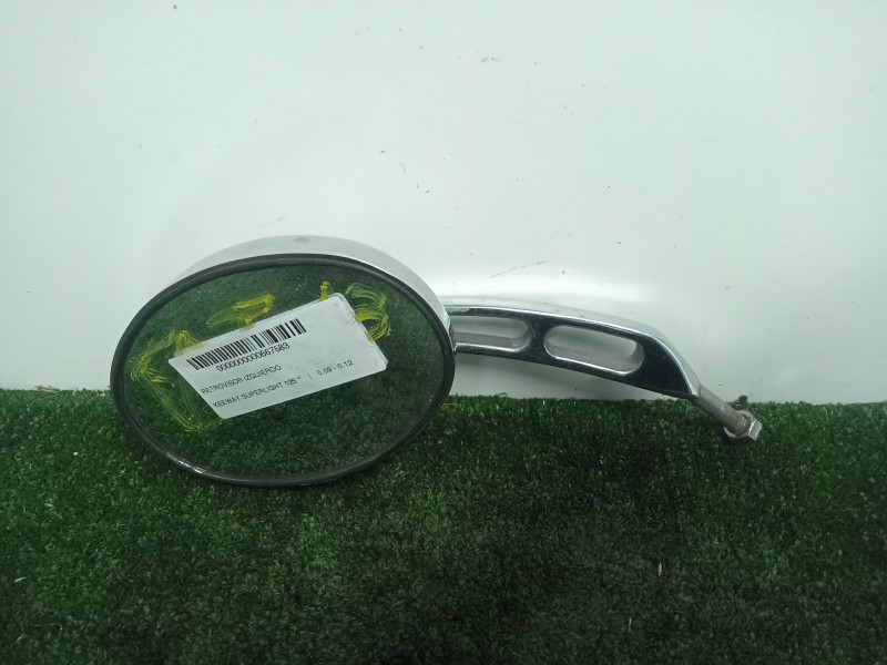 Recambio de retrovisor izquierdo para keeway superlight 125 referencia OEM IAM 40460K2GP003 MANUAL CROMADO