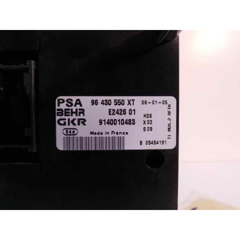 Recambio de mando climatizador para peugeot 206 berlina 1.6 16v cat referencia OEM IAM 96430550XT  