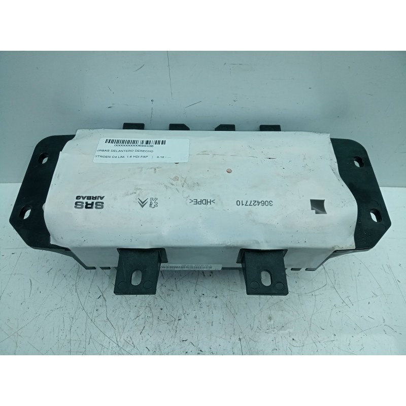 Recambio de airbag delantero derecho para citroën c4 lim. 1.6 hdi fap referencia OEM IAM 9687158080  