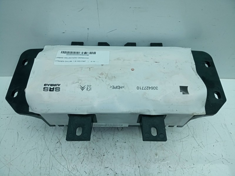 Recambio de airbag delantero derecho para citroën c4 lim. 1.6 hdi fap referencia OEM IAM 9687158080  