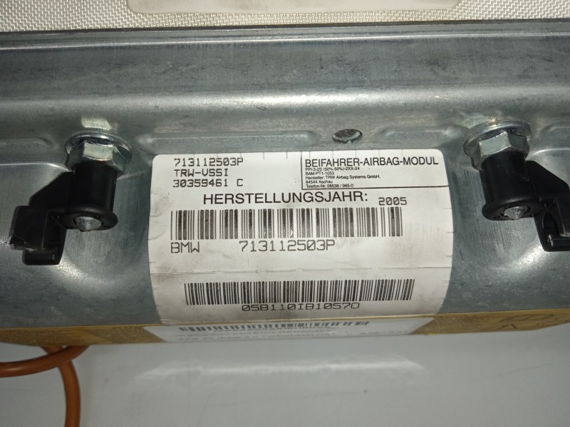 Recambio de airbag delantero derecho para bmw x5 (e53) 3.0 turbodiesel cat referencia OEM IAM 713112503P-30360291B  