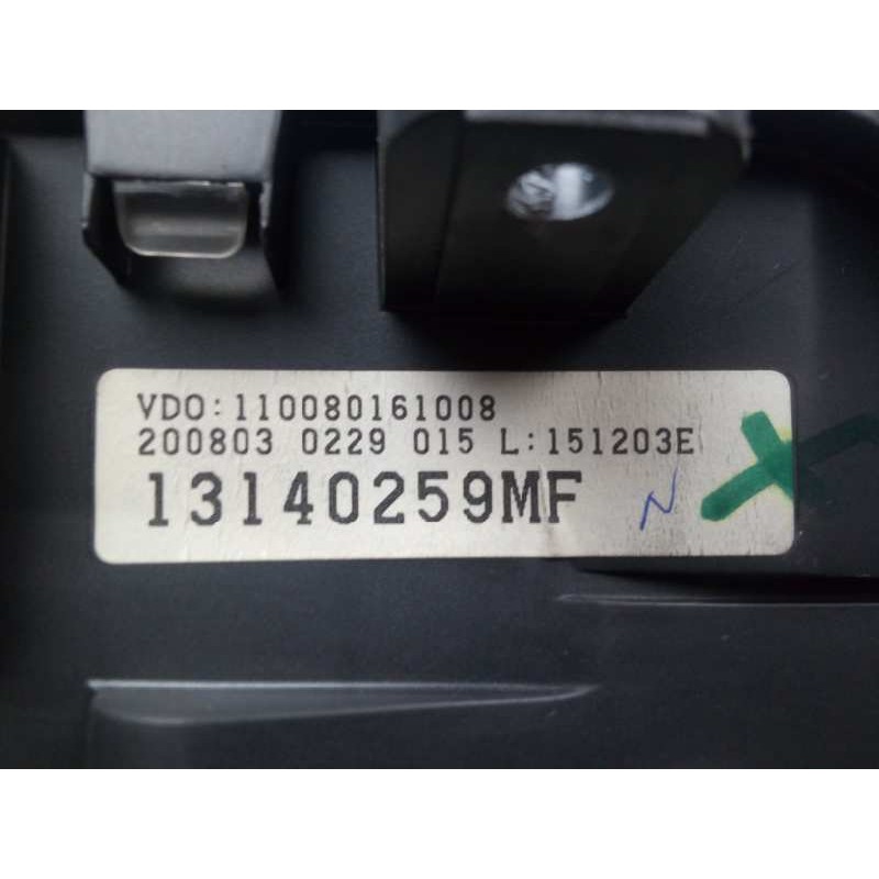Recambio de cuadro instrumentos para opel meriva 1.7 16v cdti cat referencia OEM IAM 110080161008-13140259MF  