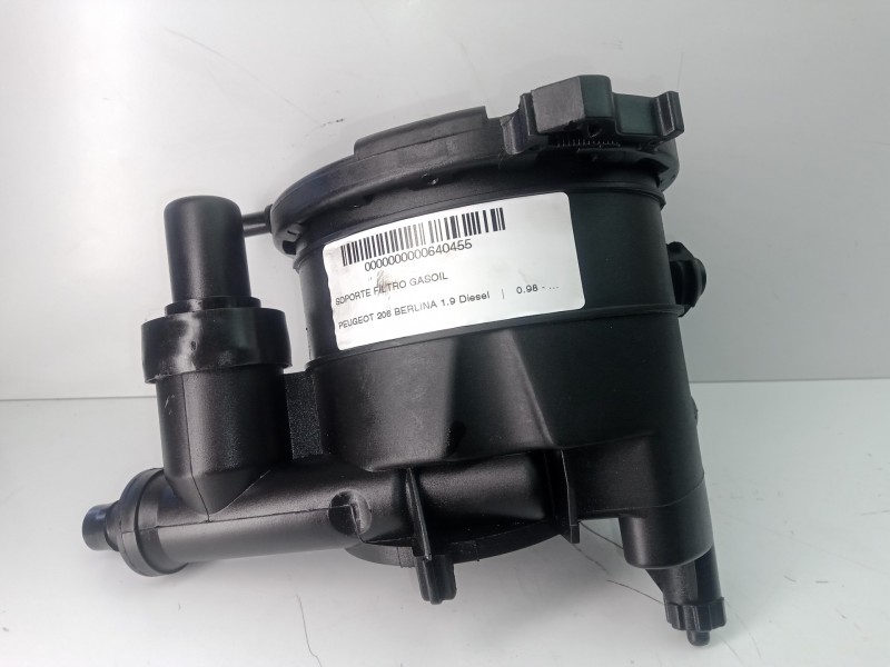 Recambio de soporte filtro gasoil para peugeot 206 berlina 1.9 diesel referencia OEM IAM  CON.CEBADOR 