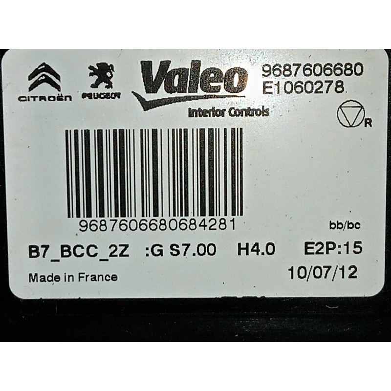 Recambio de modulo electronico para citroën c4 lim. 1.6 hdi fap referencia OEM IAM 9687606680  