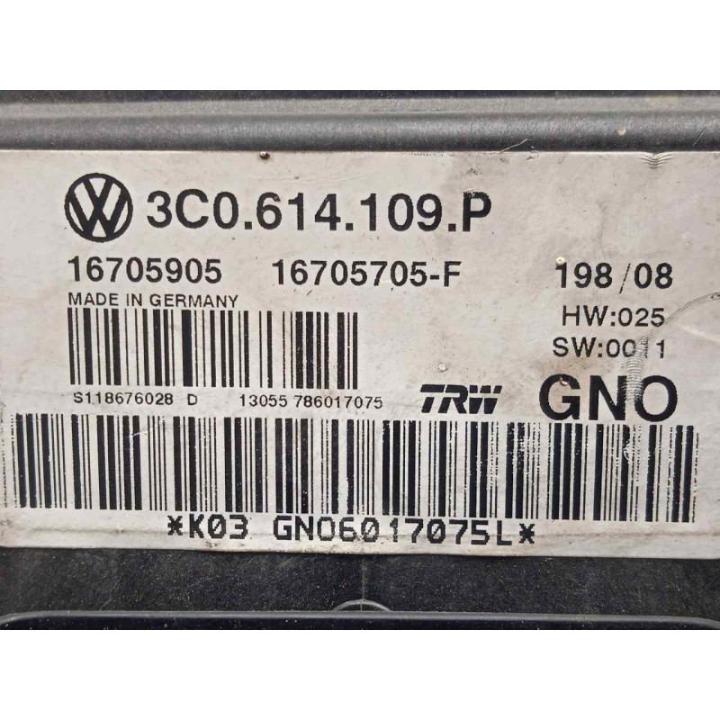 Recambio de abs para volkswagen passat cc (357) 2.0 tdi referencia OEM IAM 3C0614109P-16705705F-16705905 TRW 