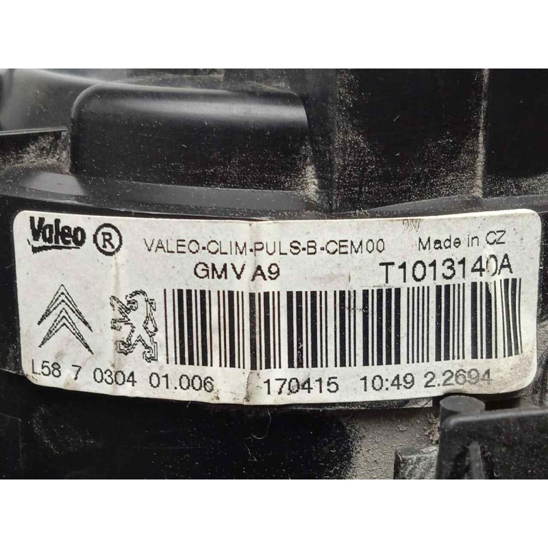 Recambio de motor calefaccion para peugeot 208 1.4 hdi fap referencia OEM IAM T1013140A Ø DIAMETRO: 140MM 