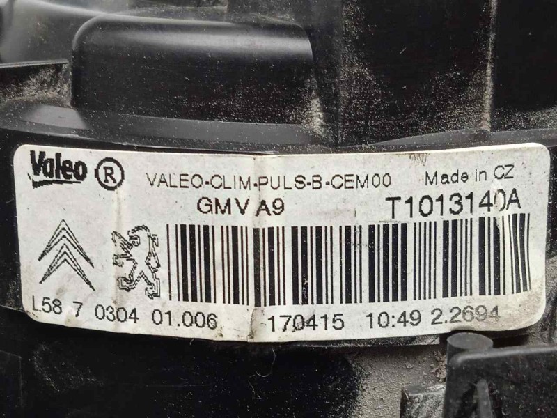 Recambio de motor calefaccion para peugeot 208 1.4 hdi fap referencia OEM IAM T1013140A Ø DIAMETRO: 140MM 