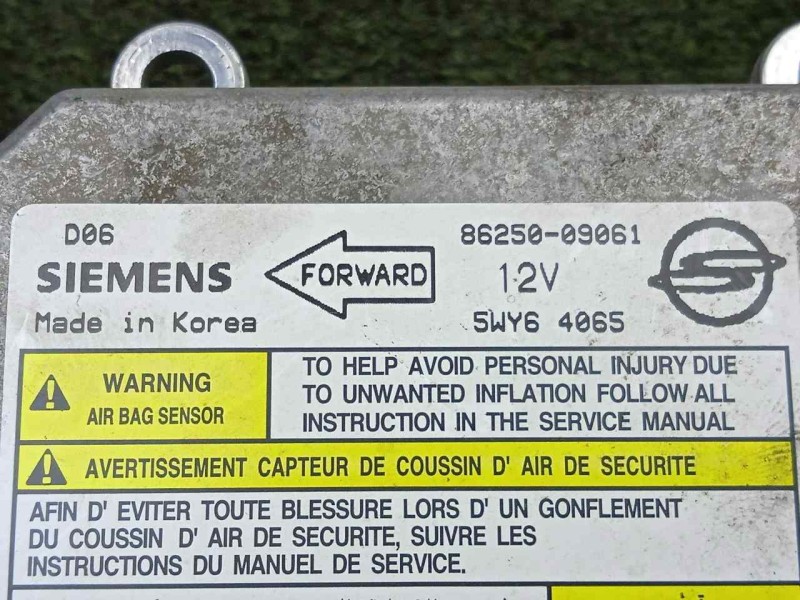 Recambio de centralita airbag para ssangyong kyron 2.0 referencia OEM IAM 5WY64065-8625009061 SIEMENS 